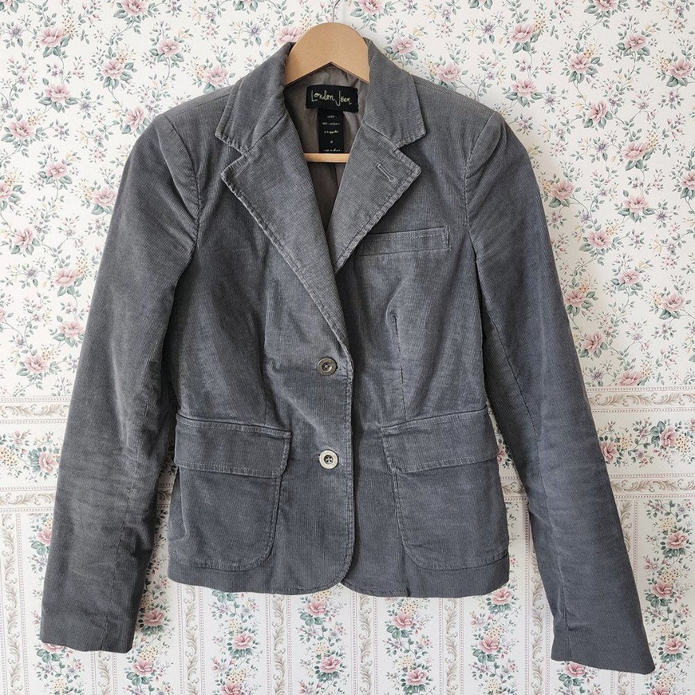 Vintage Victoria's Secret London Jean Cordouroy Blazer